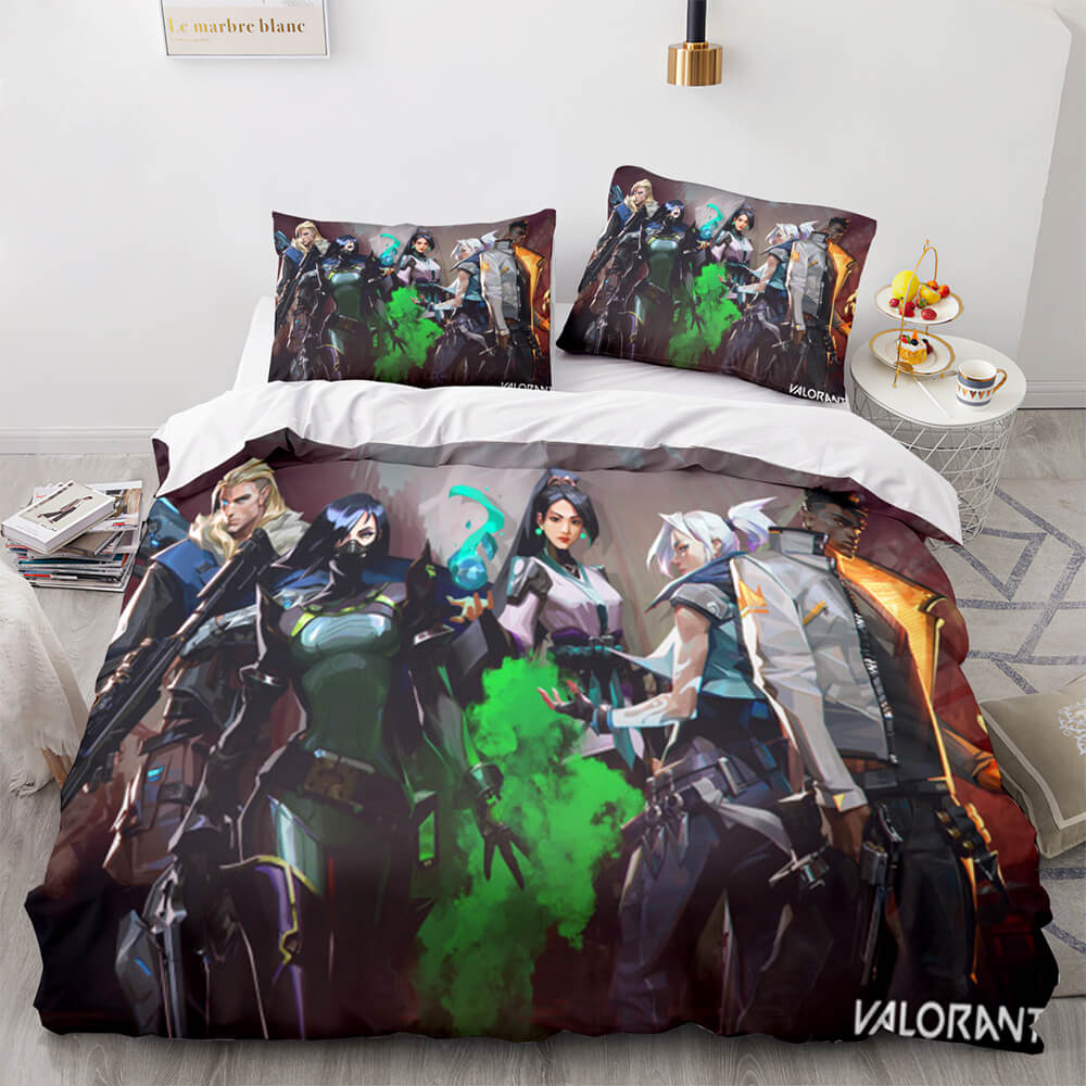 Game VALORANT Bedding Set Cosplay Quilt Cover Without Filler (Online Order Only)