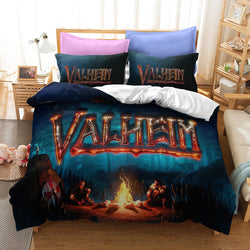 Game Valheim Cosplay Bedding Set Quilt Cover Without Filler (Online Order Only)