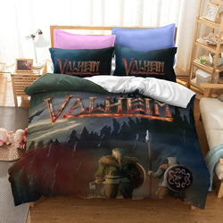 Game Valheim Cosplay Bedding Set Quilt Cover Without Filler (Online Order Only)