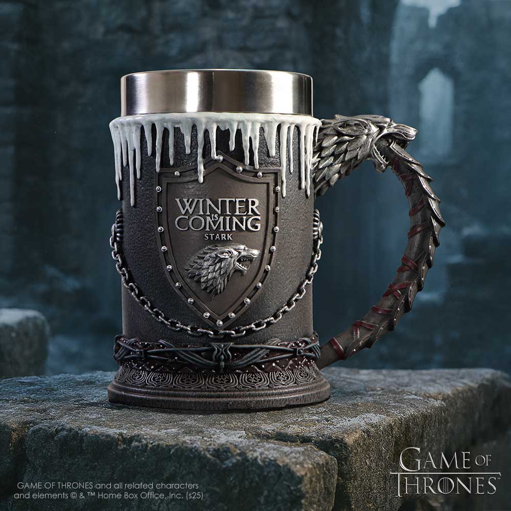 Game of Thrones House Stark "Winter is Coming" Tankard Mug (ONLINE ORDER ONLY)
