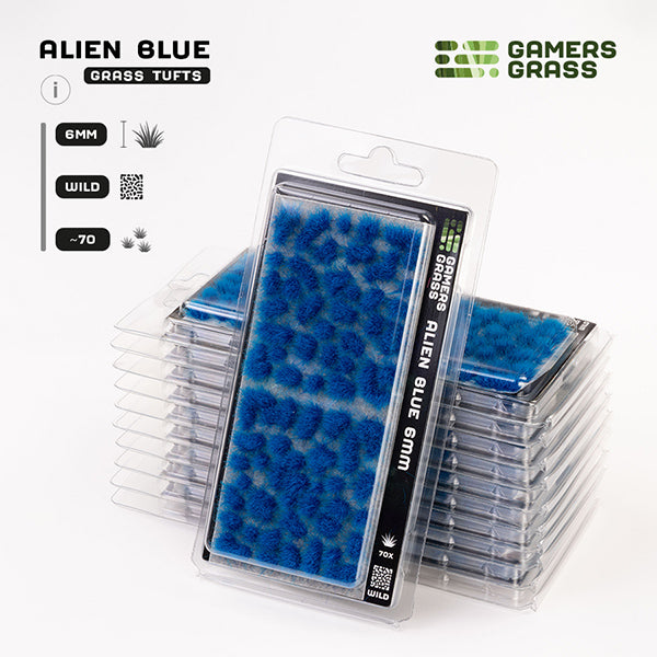 Gamers Grass Tufts: Alien Tufts- Blue 6mm- Wild (ONLINE ORDER ONLY)