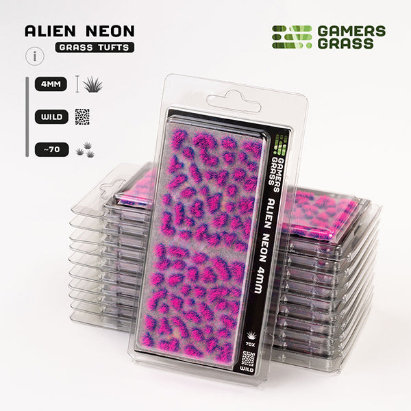 Gamers Grass Tufts: Alien Tufts- Neon 4mm- Wild (ONLINE ORDER ONLY)