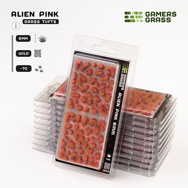 Gamers Grass Tufts: Alien Tufts- Pink 6mm- Wild (ONLINE ORDER ONLY)