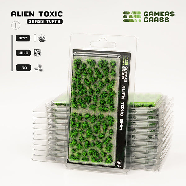 Gamers Grass Tufts: Alien Tufts- Toxic 6mm- Wild (ONLINE ORDER ONLY)