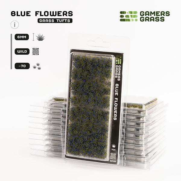 Gamers Grass Tufts: Blue Flowers- Wild (ONLINE ORDER ONLY)