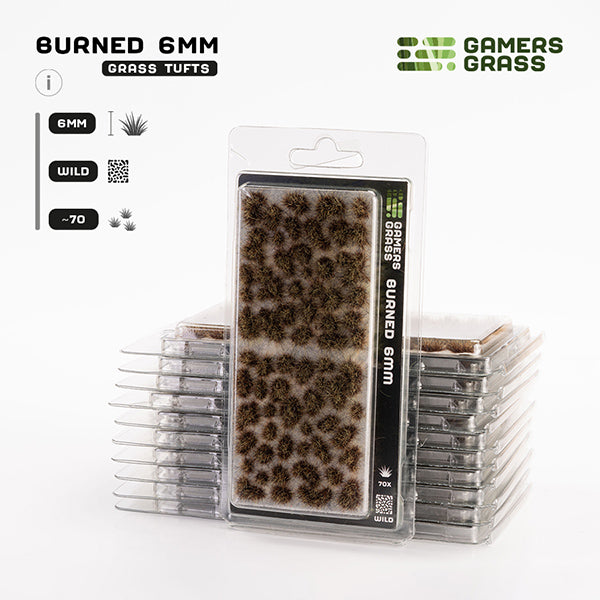 Gamers Grass Tufts: Burned Tufts 6mm- Wild (ONLINE ORDER ONLY)