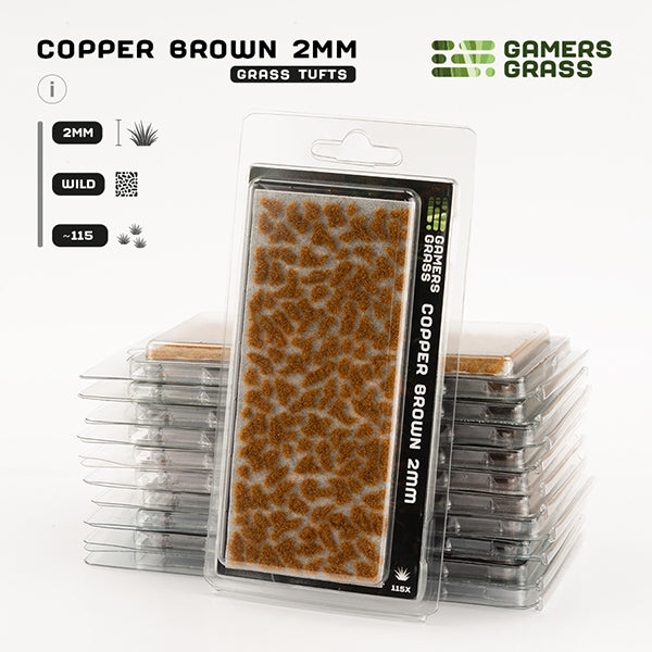 Gamers Grass Tufts: Copper Brown 2mm- Wild (ONLINE ORDER ONLY)