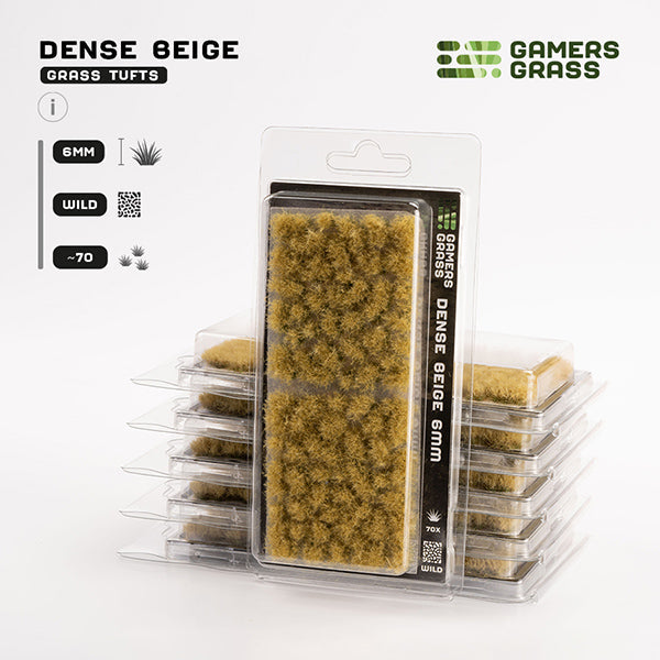 Gamers Grass Tufts: Dense Beige 6mm- Wild (ONLINE ORDER ONLY)