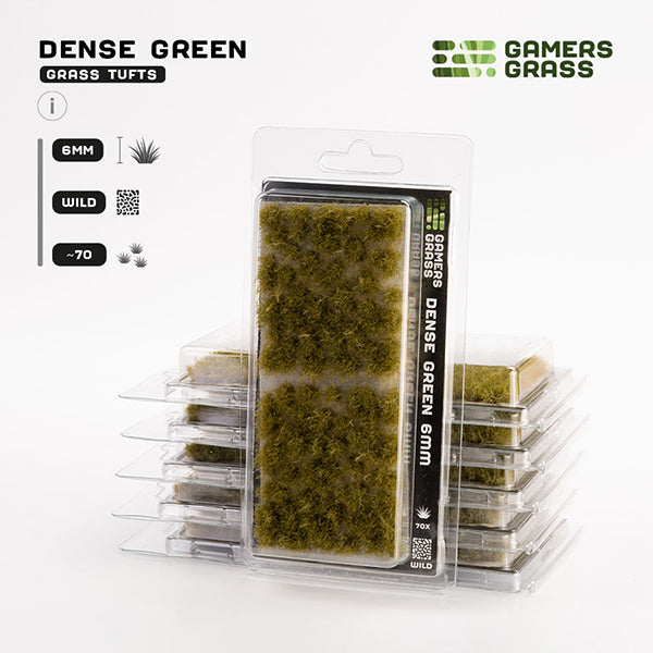Gamers Grass Tufts: Dense Green 6mm- Wild (ONLINE ORDER ONLY)