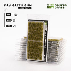 Gamers Grass Tufts: Dry Green 6mm- Wild (ONLINE ORDER ONLY)