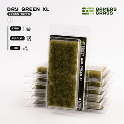 Gamers Grass Tufts: Dry Green XL 12mm- Wild XL (ONLINE ORDER ONLY)