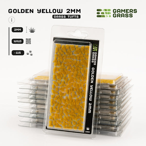 Gamers Grass Tufts: Golden Yellow 2mm- Wild (ONLINE ORDER ONLY)