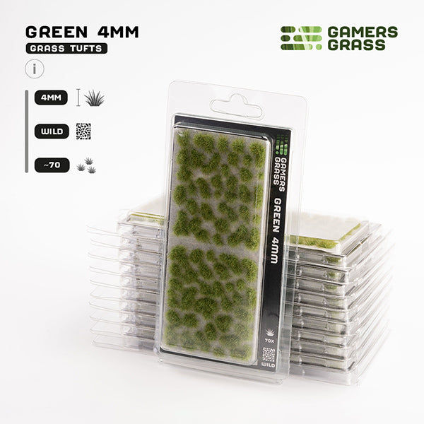 Gamers Grass Tufts: Green 4mm- Wild (ONLINE ORDER ONLY)