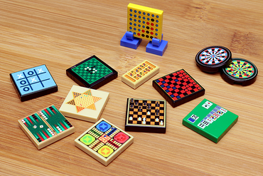 Classic Board Games Pack made using LEGO parts - B3 Customs (Online Order Only)