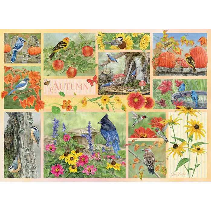 Garden Birds in Autumn 500 Piece Jigsaw Puzzle Cobble Hill (ONLINE ORDER ONLY)