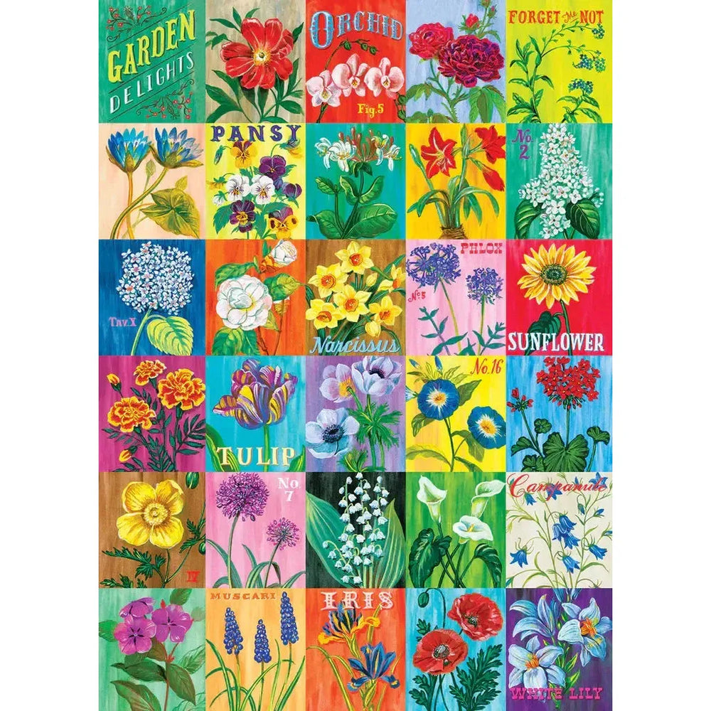 Garden Delights "Mixed Up" 1000 Piece Jigsaw Puzzle PuzzleFolk (ONLINE ORDER ONLY)
