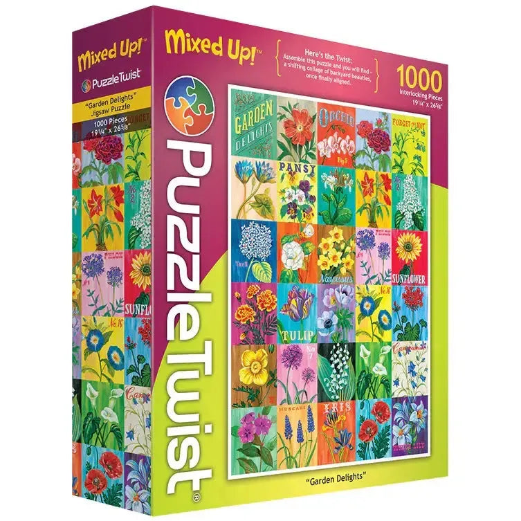 Garden Delights "Mixed Up" 1000 Piece Jigsaw Puzzle PuzzleFolk (ONLINE ORDER ONLY)