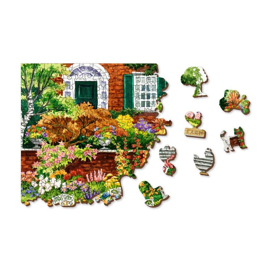 Garden Five O’clock 505 Piece Wood Jigsaw Puzzle Wooden City (ONLINE ORDER ONLY)