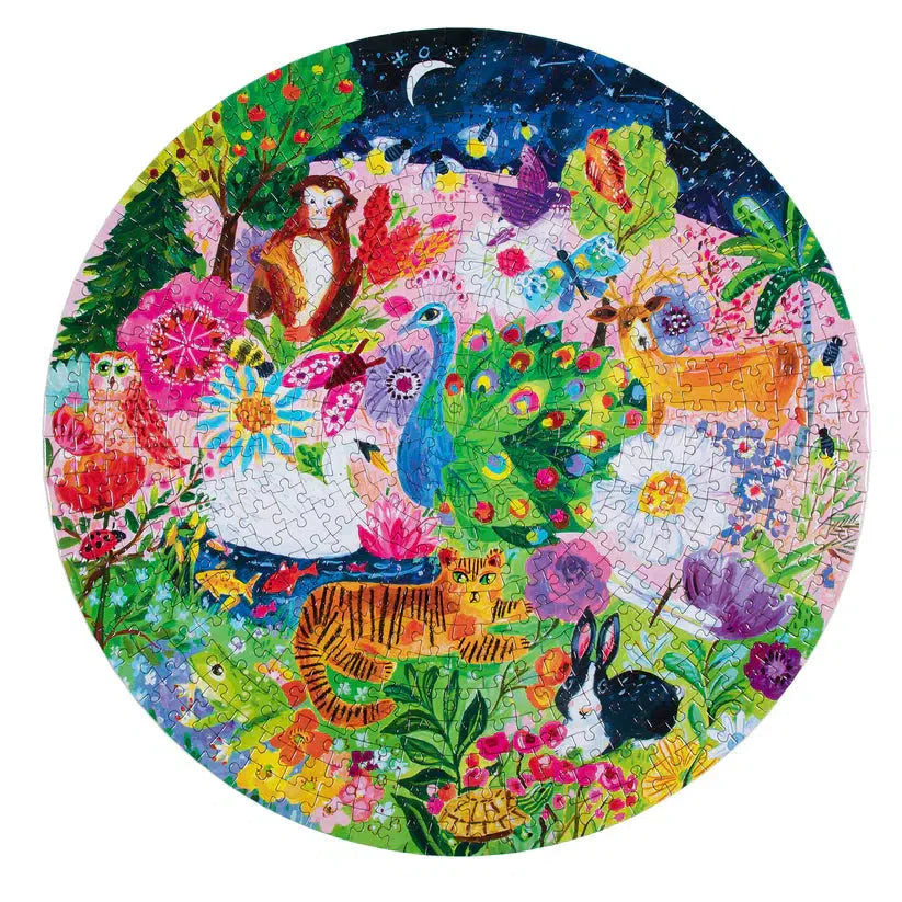 Garden Sanctuary 500 Piece Round Jigsaw Puzzle eeBoo (ONLINE ORDER ONLY)