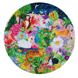 Garden Sanctuary 500 Piece Round Jigsaw Puzzle eeBoo (ONLINE ORDER ONLY)