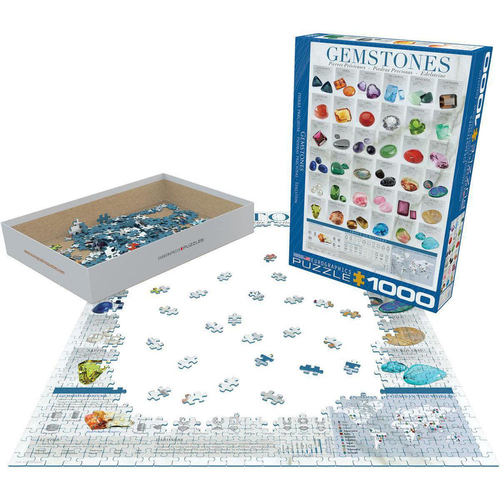 Gemstones 1000 Piece Jigsaw Puzzle Eurographics (ONLINE ORDER ONLY)