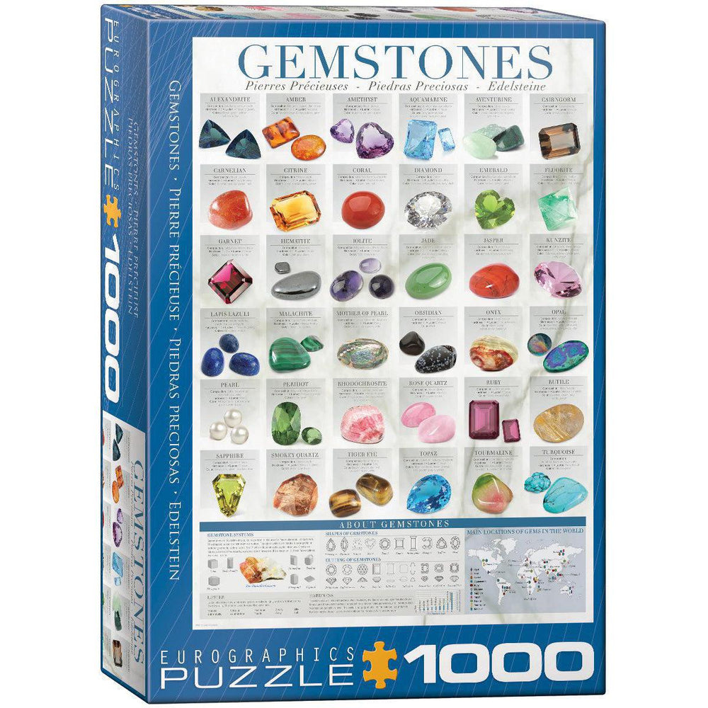 Gemstones 1000 Piece Jigsaw Puzzle Eurographics (ONLINE ORDER ONLY)