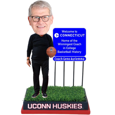 Coach Geno Auriemma UConn Huskies Win Record Bobbleheads (Presale) (ONLINE ORDER ONLY)