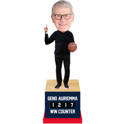 Coach Geno Auriemma UConn Huskies Win Record Bobbleheads (Presale) (ONLINE ORDER ONLY)