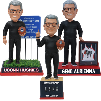 Coach Geno Auriemma UConn Huskies Win Record Bobbleheads (Presale) (ONLINE ORDER ONLY)