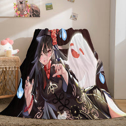 Genshin Impact Aether Lumine Flannel Caroset Throw Cosplay Blanket (Online Order Only)