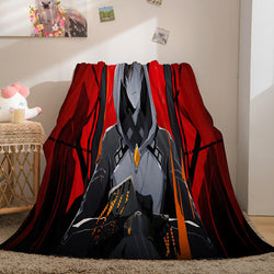 Genshin Impact Aether Lumine Flannel Caroset Throw Cosplay Blanket (Online Order Only)