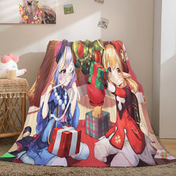 Genshin Impact Aether Lumine Flannel Caroset Throw Cosplay Blanket (Online Order Only)