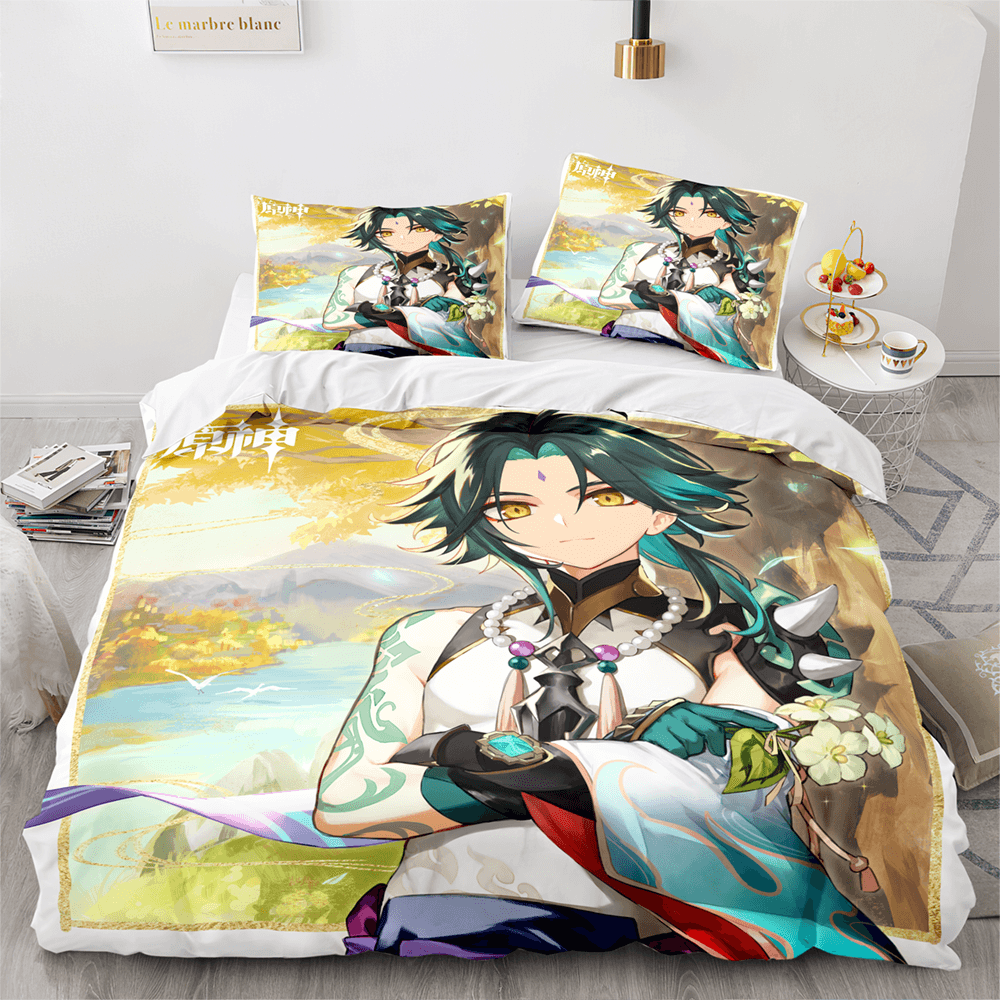Genshin Impact Bedding Set Quilt Cover Without Filler (Online Order Only)