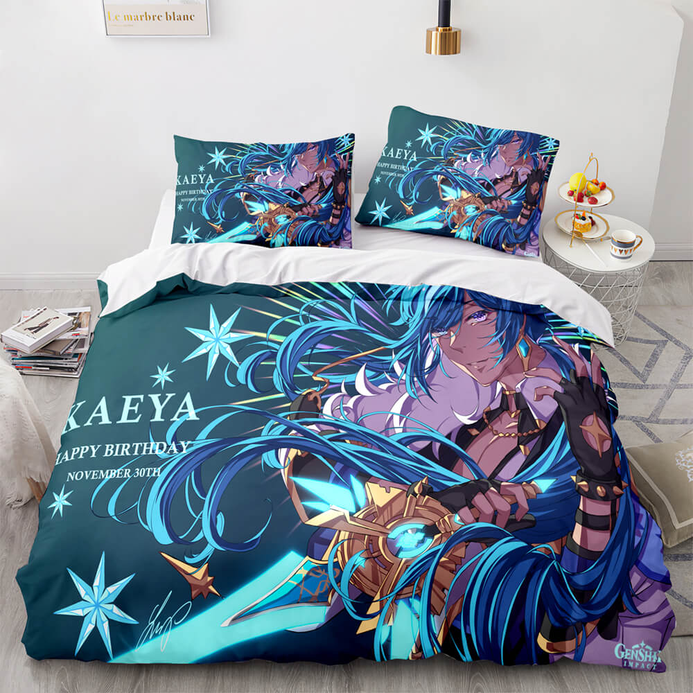 Genshin Impact Bedding Set Quilt Cover Without Filler (Online Order Only)