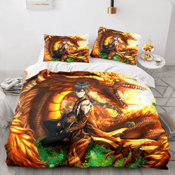 Genshin Impact Bedding Set Quilt Cover Without Filler (Online Order Only)