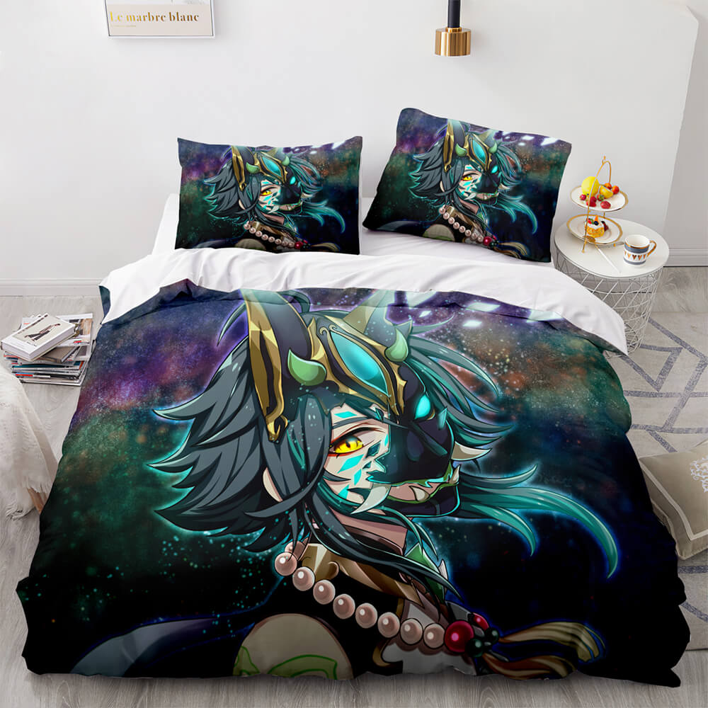 Genshin Impact Bedding Set Quilt Cover Without Filler (Online Order Only)
