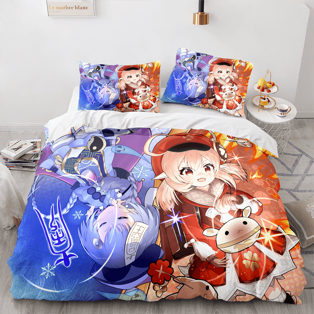 Genshin Impact Bedding Set Quilt Cover Without Filler (Online Order Only)
