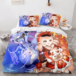 Genshin Impact Bedding Set Quilt Cover Without Filler (Online Order Only)