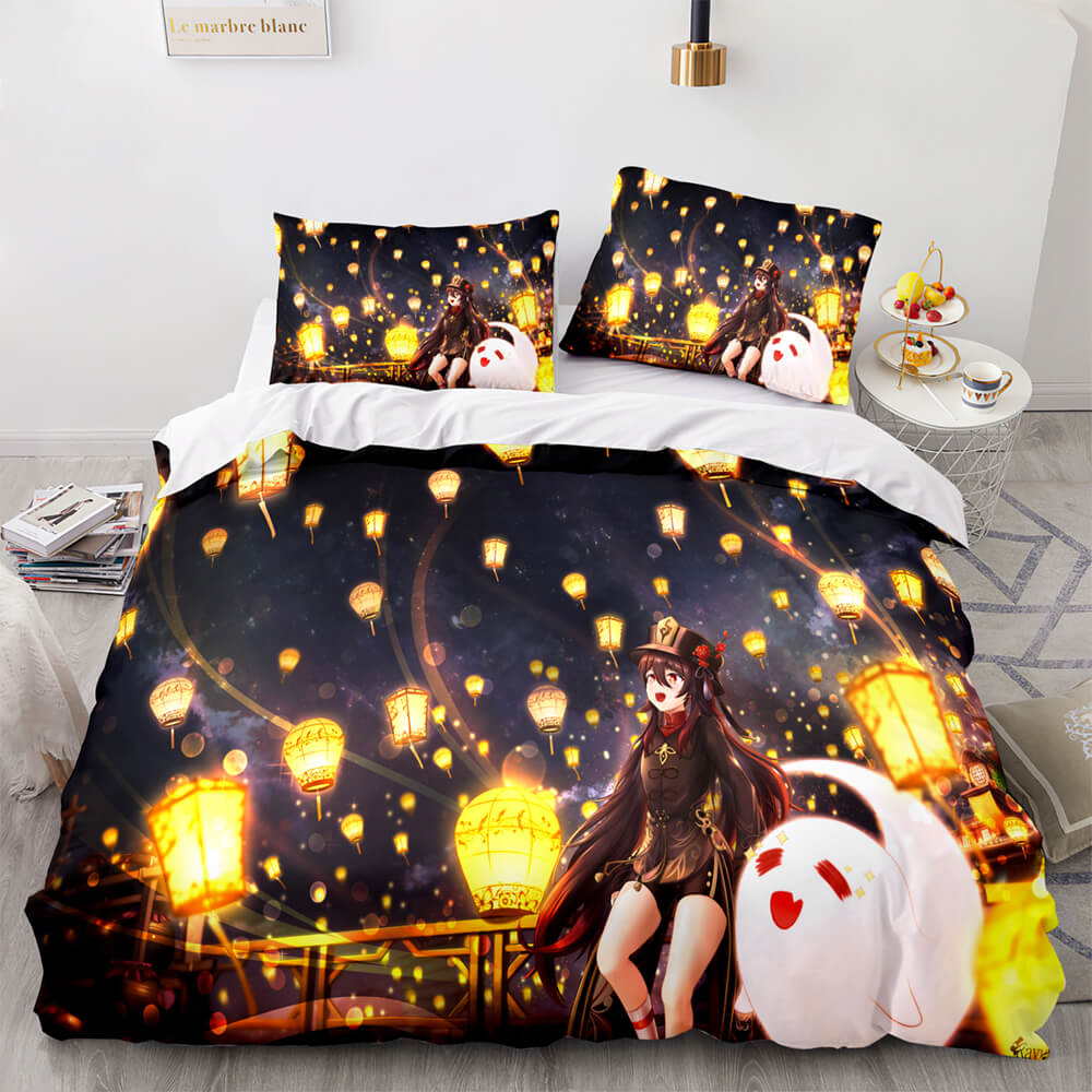 Genshin Impact Bedding Set Quilt Cover Without Filler (Online Order Only)
