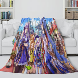 Genshin Impact Blanket Flannel Fleece Pattern Throw Room Decoration (Online Order Only)