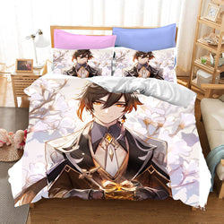 Genshin Impact Cosplay Bedding Set Quilt Covers Without Filler (Online Order Only)