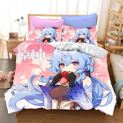 Genshin Impact Cosplay Bedding Set Quilt Covers Without Filler (Online Order Only)