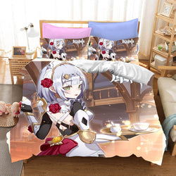 Genshin Impact Cosplay Bedding Set Quilt Covers Without Filler (Online Order Only)