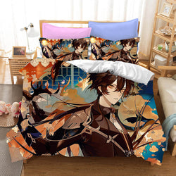 Genshin Impact Cosplay Bedding Set Quilt Covers Without Filler (Online Order Only)