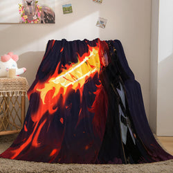 Genshin Impact Flannel Caroset Throw Cosplay Blanket (Online Order Only)