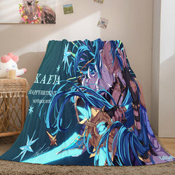 Genshin Impact Flannel Caroset Throw Cosplay Blanket (Online Order Only)