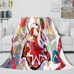 Genshin Impact Flannel Caroset Throw Cosplay Blanket (Online Order Only)