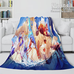 Genshin Impact Flannel Caroset Throw Cosplay Blanket (Online Order Only)
