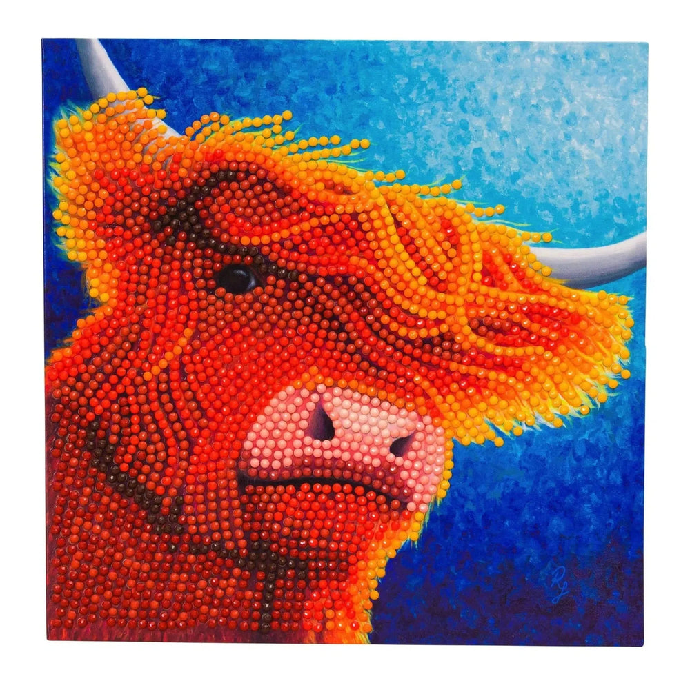 Gentle Soul Highland Cow Crystal Art Card Kit Craft Buddy (ONLINE ORDER ONLY)