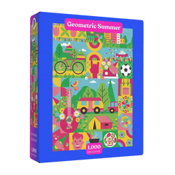 Geometric Summer 1000 Piece Jigsaw Puzzle Puzzledly (ONLINE ORDER ONLY)